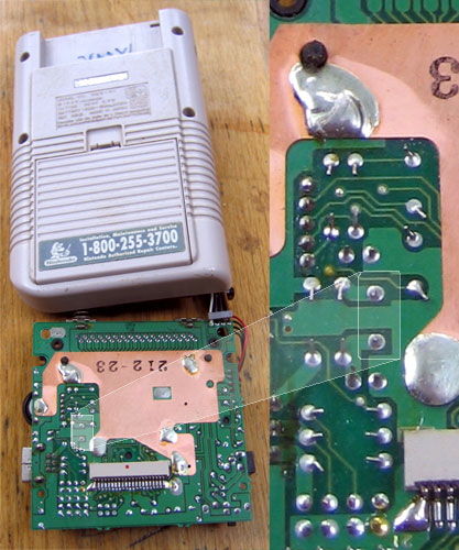 open gameboy classic with soomin on christal clock backside